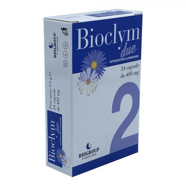 Biogroup Bioclym Due Integratore Alimentare per Menopausa 24 Capsule