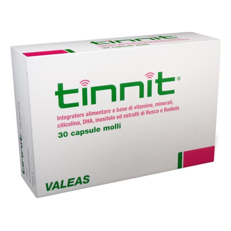 Tinnit Integratore Alimentare in Capsule Molli per Acufene, 30 Unità Tinnit Integratore Alimentare in Capsule Molli per Acufene, 30 Unità