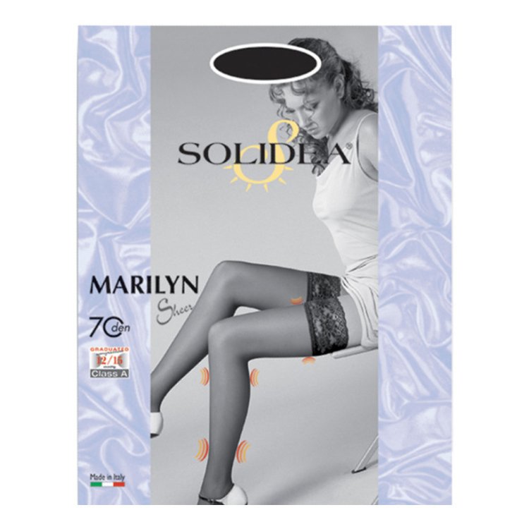 Solidea Marilyn 70 Sheer Calza Autoreggente Blu Taglia 2