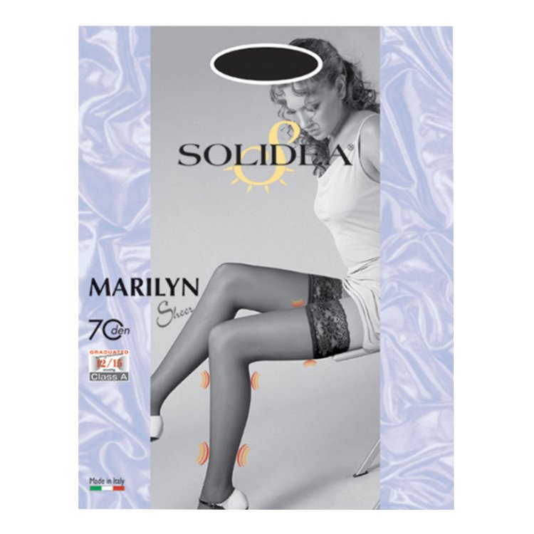 Solidea Marilyn 70 Sheer Calza Autoreggente Camel Taglia 3-ML