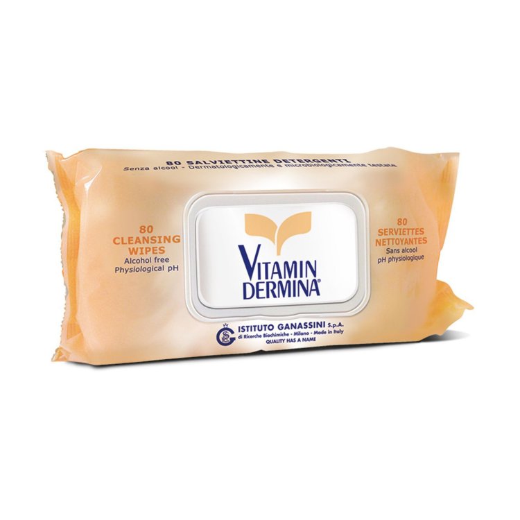 Vitamindermina Salviettine Detergenti Delicate per Neonati, Bambini e Adulti - 80 Pezzi