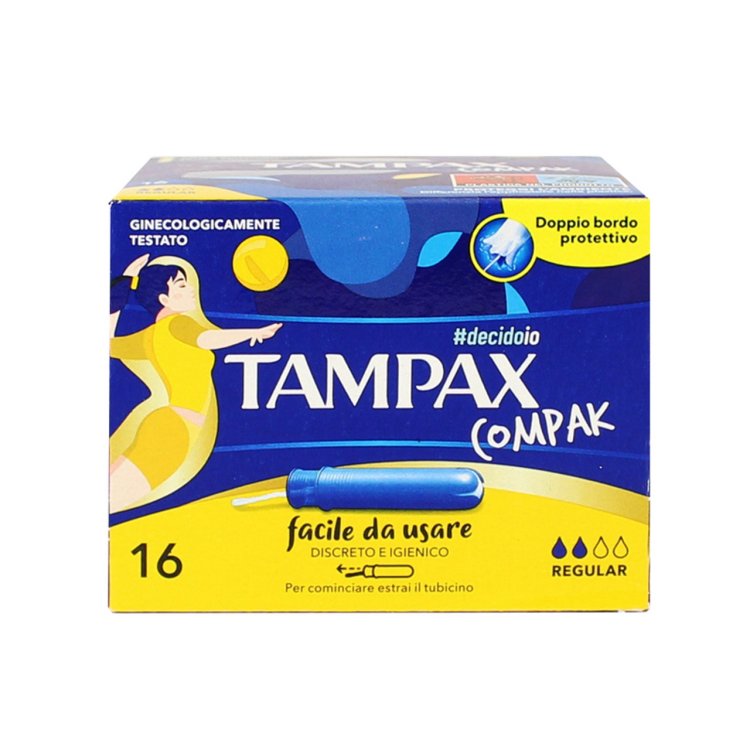 Tampax Compak Regular Assorbenti Interni flusso leggero-medio 16pz