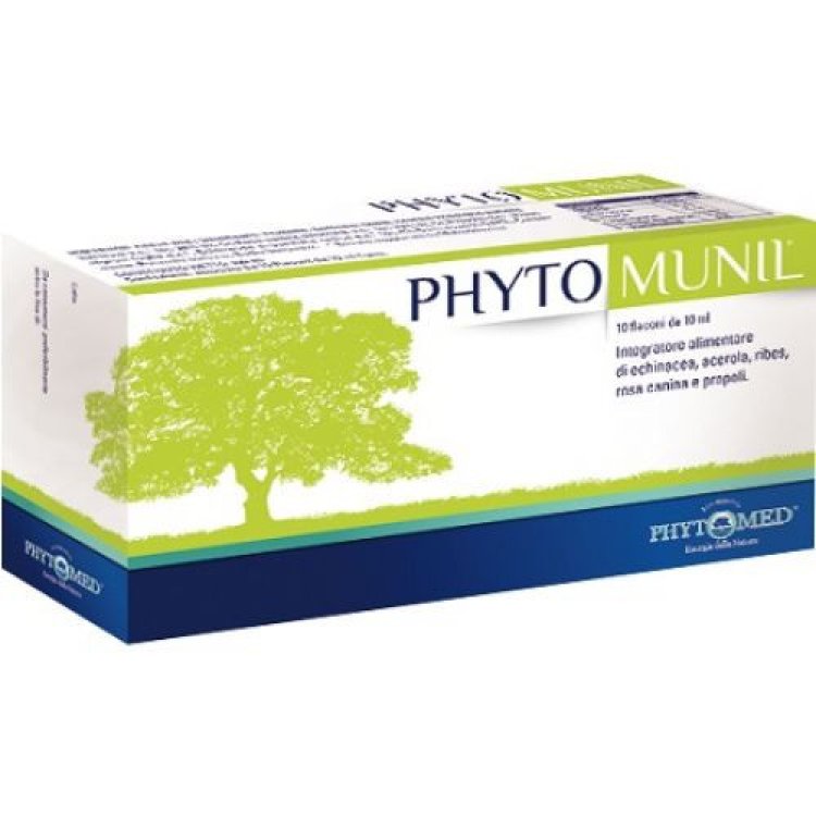 Phytomed Phytomunil Integratore Sistema Immunitario Echinacea Vitamina C 10 Flaconi 10ml