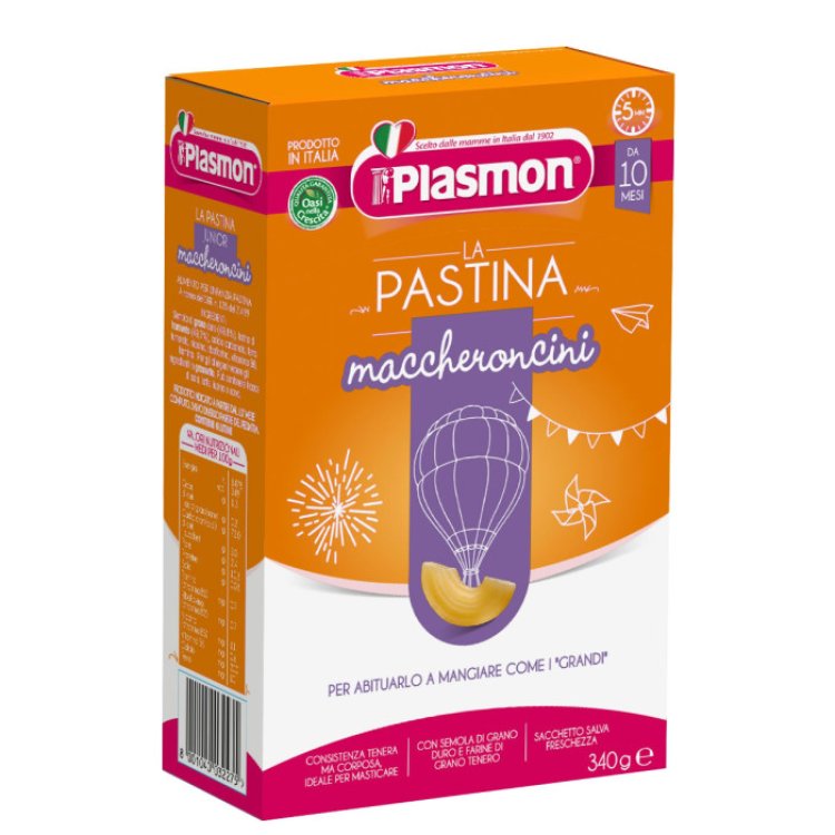 Plasmon Maccheroncini Pastina Junior Dal 10 Mese 340 g