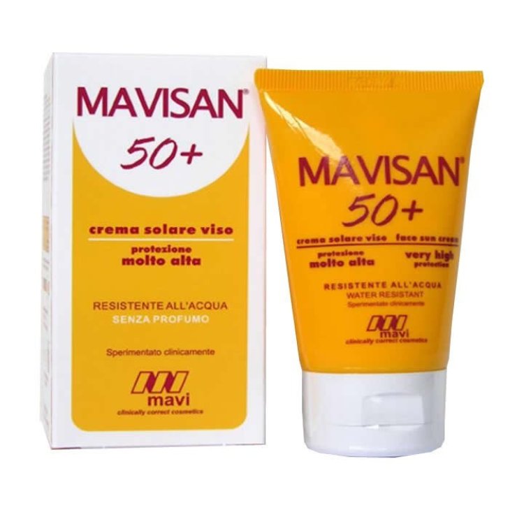 Mavi Biotech Mavisan 50+ Crema Solare Viso Protezione Molto Alta