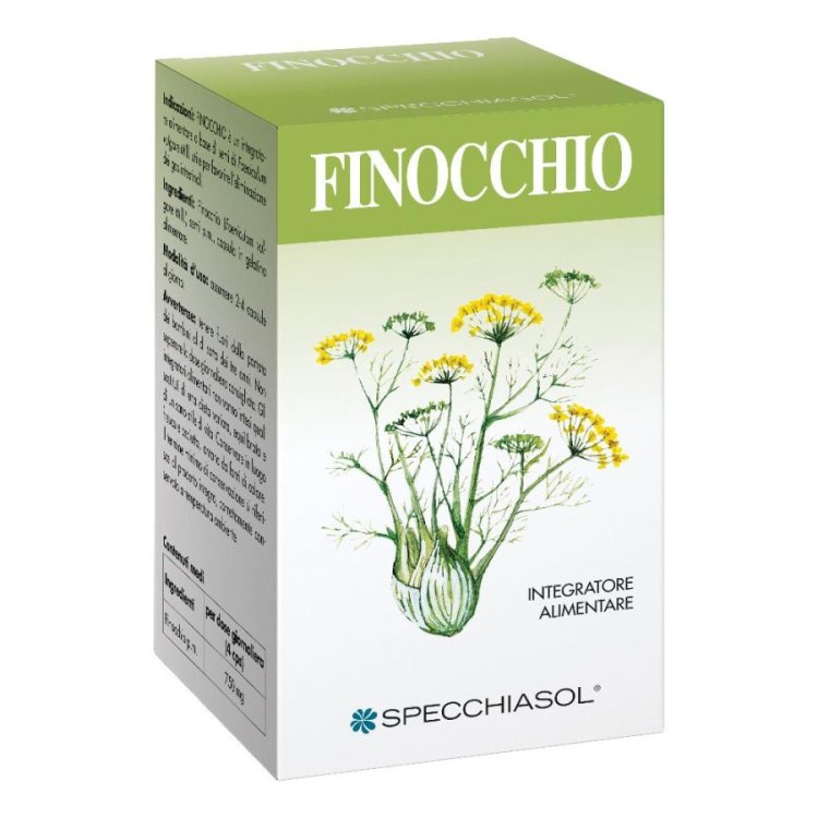Specchiasol Finocchio Erbe Integratore Alimentare per Benessere Intestinale, 80 Capsule