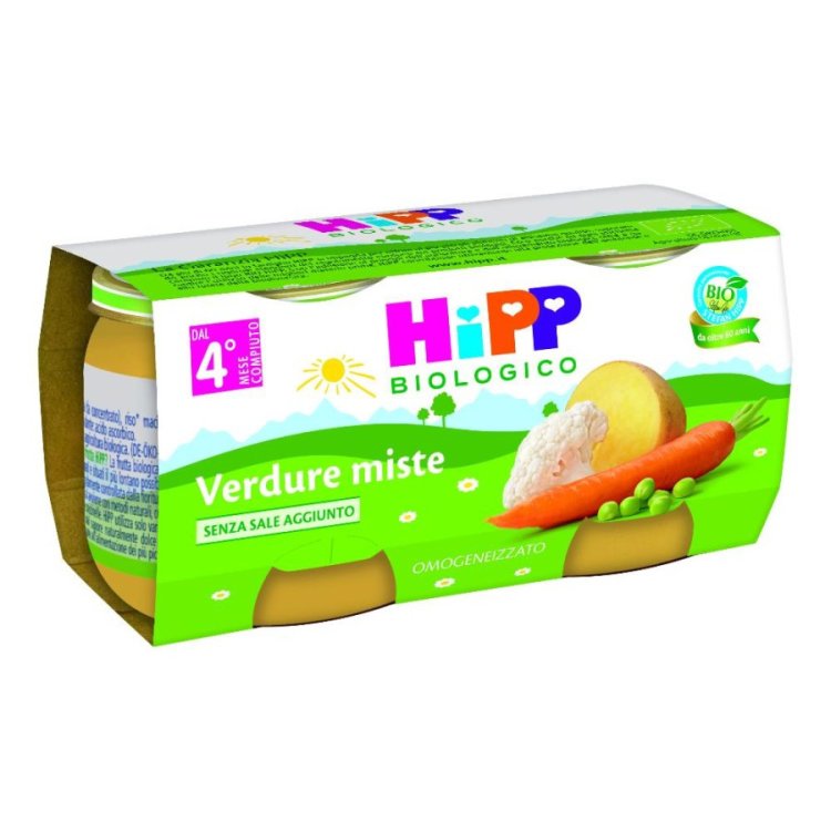 Hipp Bio Omogeneizzato Verdure Miste per Infanzia 2x80g