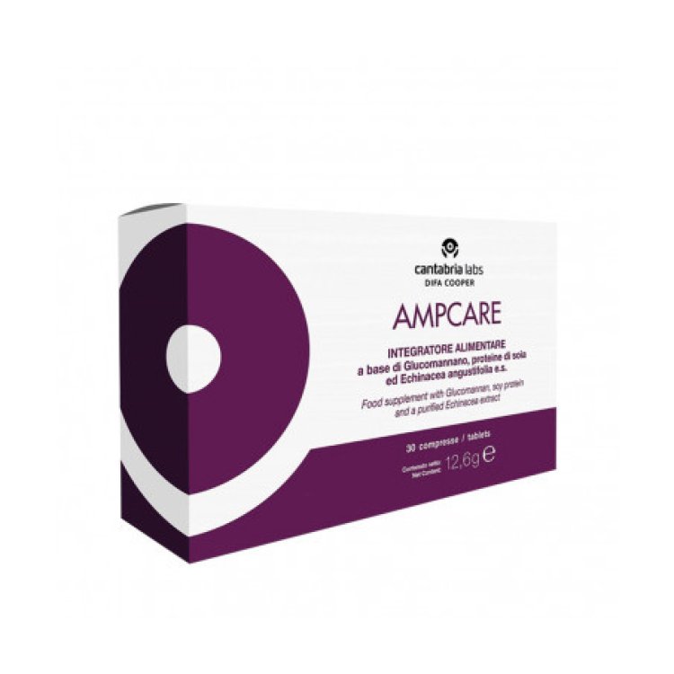 Ampcare Integratore Echinacea e Glucomannano per Difese Immunitarie 30 Compresse