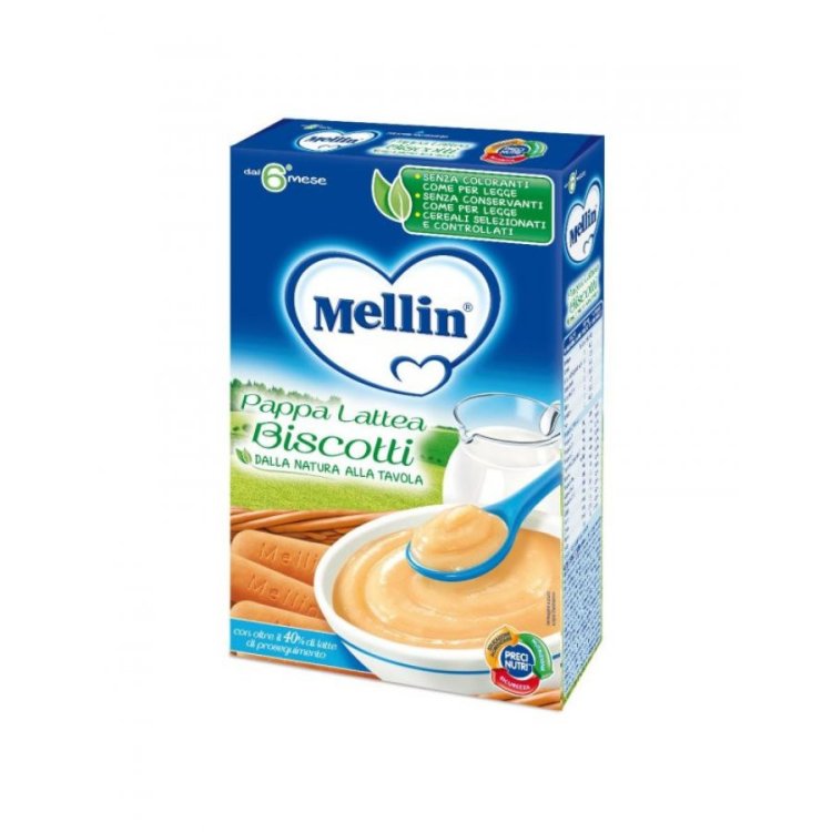 Mellin Pappa Lattea Biscotti Alimento per Infanzia dal 6&deg; Mese 250g