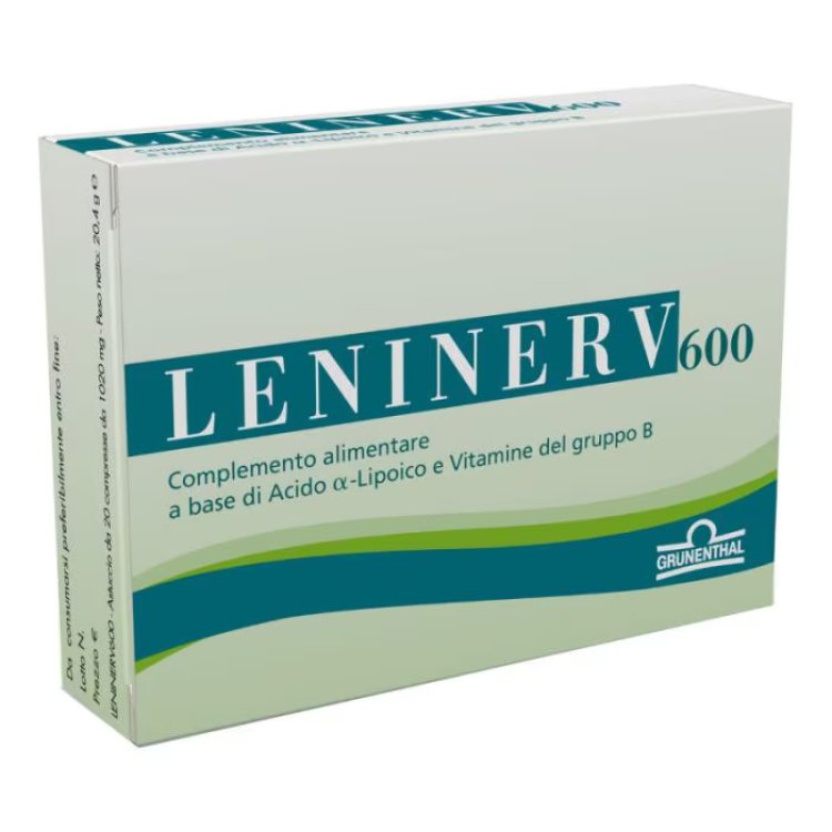 Leninerv 600 Integratore Alimentare per Sistema Nervoso e Mente 20 Compresse