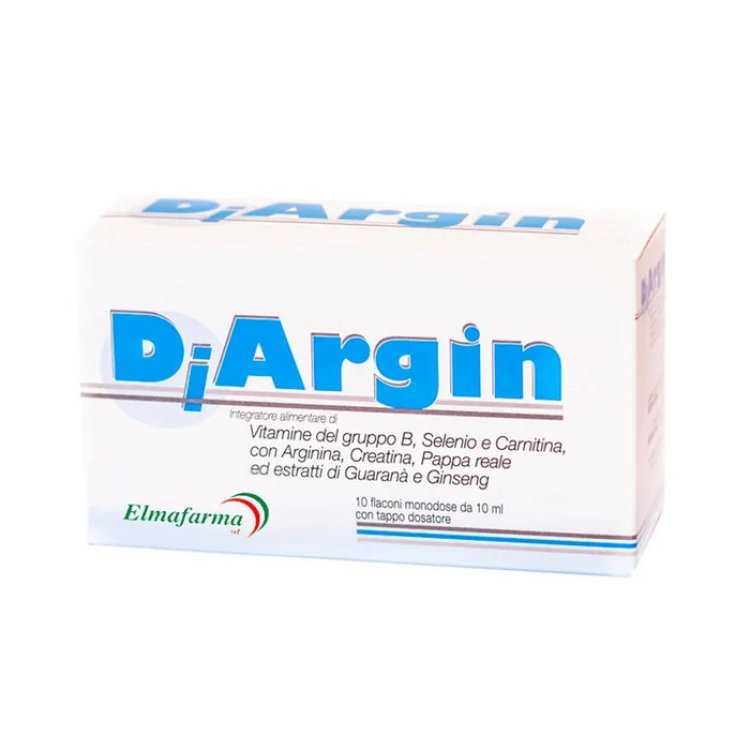 Elmafarma Diargin Integratore Energetico Tonico, 10 Flaconcini Elmafarma Diargin Integratore Energetico Tonico, 10 Flaconcini