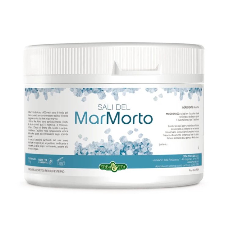 Erba Vita Sali del Mar Morto per Bagno, Pediluvio e Scrub 1 kg