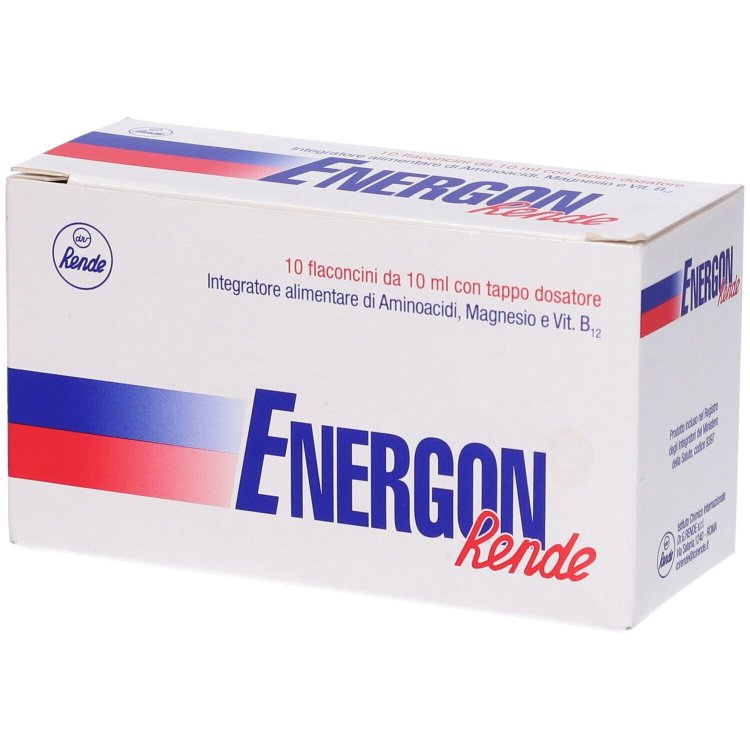 Energon Rende Integratore Energetico con Vitamina B12, 10 Flaconcini