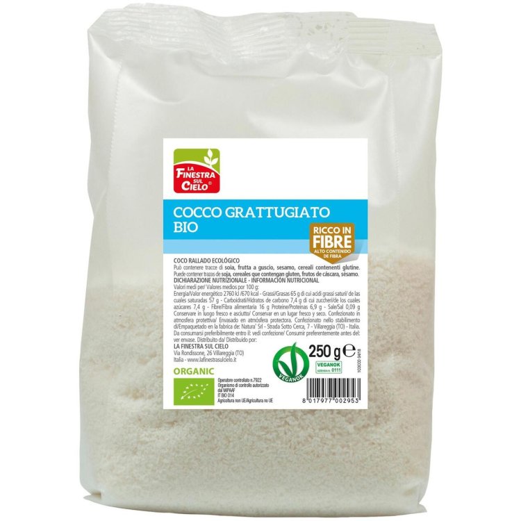 La Finestra sul Cielo Cocco Grattugiato Bio Versatile 250 g