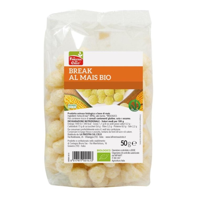 La Finestra sul Cielo Break Mais Bio Snack Leggero Vegano 50 g