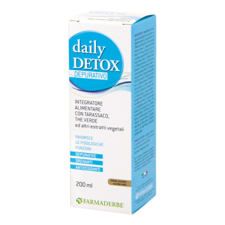 Farmaderbe Daily Detox Sciroppo Depurativo per Metabolismo 200ml
