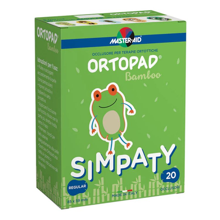 Master Aid Ortopad Simpaty Cerotti Occlusivi per Ambliopia e Strabismo Regular 20 Pezzi