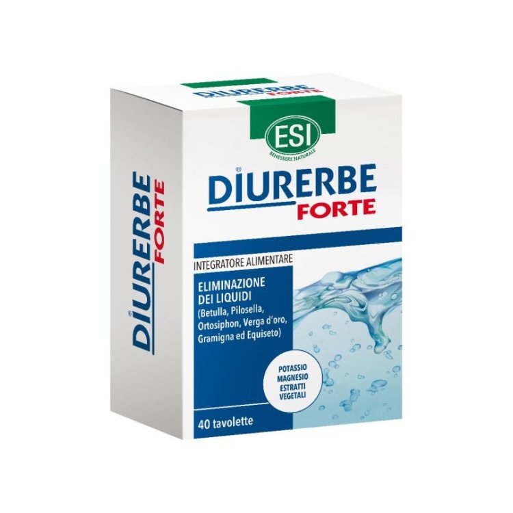 Diurerbe ESI Forte Integratore Drenante per Equilibrio Elettrolitico 40 Tavolette