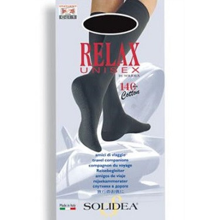 Solidea Relax Unisex 140 Gambaletto Compressione 18/23 mmHg Antracite Taglia 4-XL