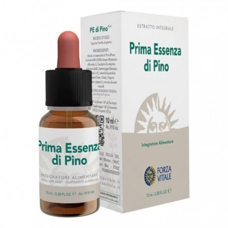 Forza Vitale Ecosol Prima Essenza di Pino Gocce Benessere Polmoni 10 ml
