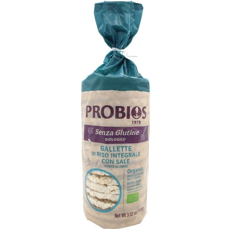 Probios Gallette di Riso con Sale Biologiche Senza Glutine 100 g Probios Gallette di Riso con Sale Biologiche Senza Glutine 100 g