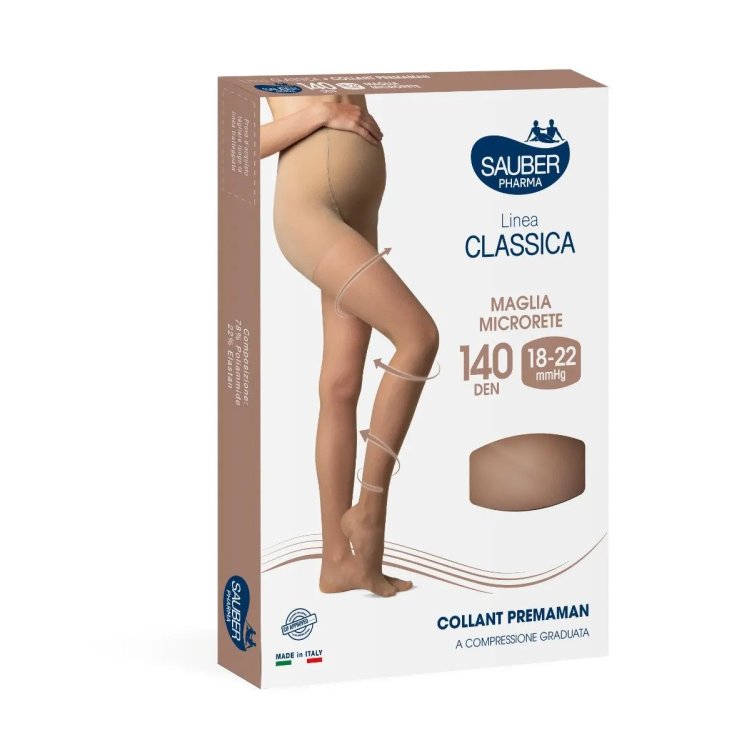 Sauber Collant Premaman 140 Denari Neutro Beige Taglia 3