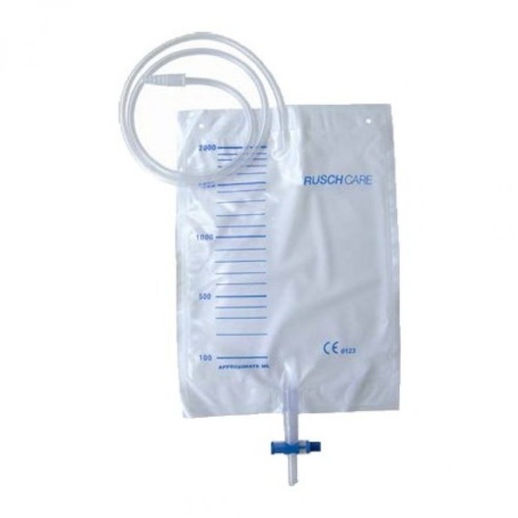 Teleflex Medical Rusch Sacca Urina Letto 2L con Tubo 130cm
