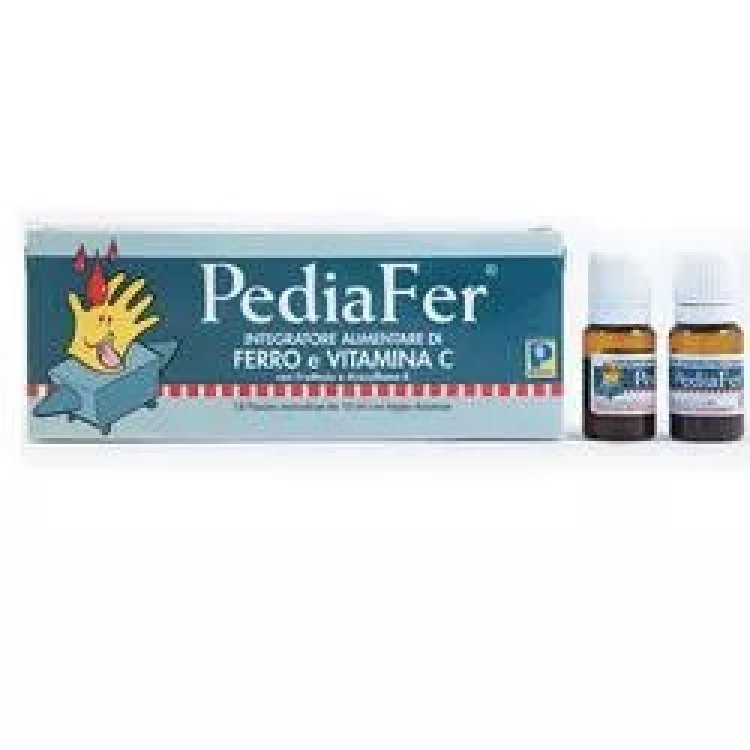 Pediatrica Pediafer Integratore Ferro e Vitamina C per Bambini 14 Flaconcini