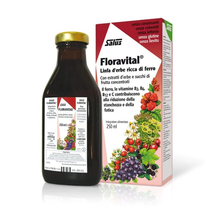 Salus Haus Floravital Ferro Integratore Alimentare Contro Stanchezza 250ml
