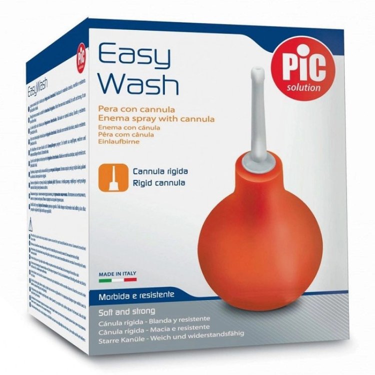 Pic Pera EasyWash Misura 8 Con Cannula Rigida Per Lavaggi Intestinali 275ml