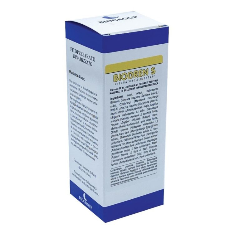Biogroup Biodren S Soluzione Idrogliceroalcolica per Drenaggio 50ml Biogroup Biodren S Soluzione Idrogliceroalcolica per Drenaggio 50ml