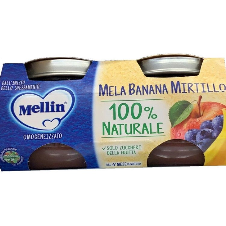 Mellin Omogeneizzato Mela e Mirtillo Dal 4&deg; Mese 2x100g