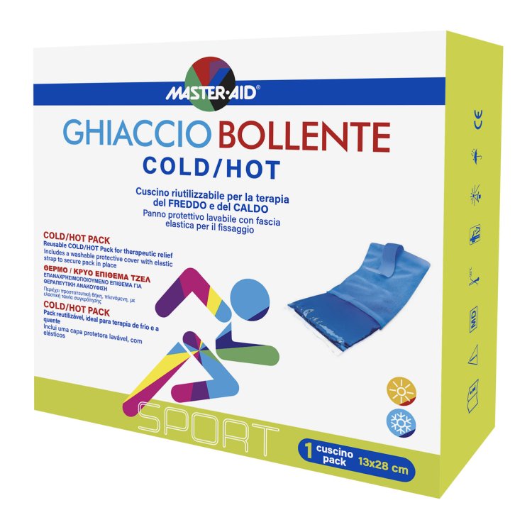 Master Aid Ghiaccio Bollente Sport Cuscino Caldo Freddo 13 x 28 cm