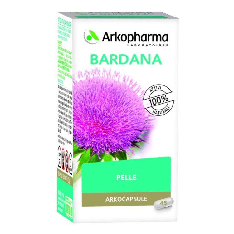 Arkofarm Arkocapsule Bardana Integratore Alimentare per il Benessere della Pelle, 45 Capsule