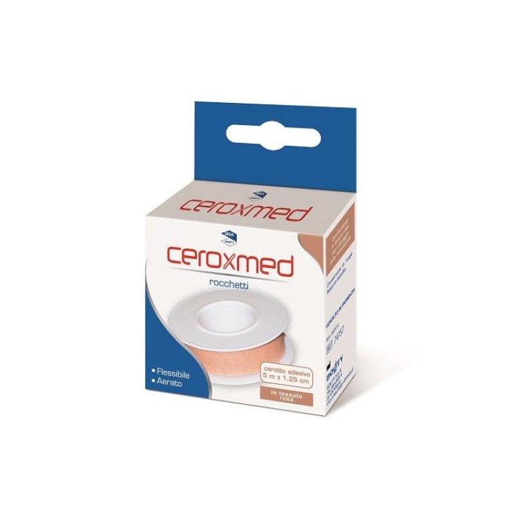 Ceroxmed Cerotto Rosa Aerato Rocchetto 500x1,25 cm per Fissaggio Medicazioni