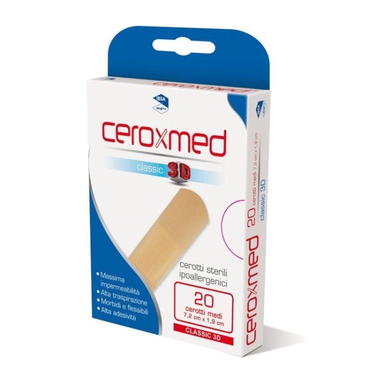 Ceroxmed Classic 3D Cerotti Misura Media per Protezione 20 Pezzi