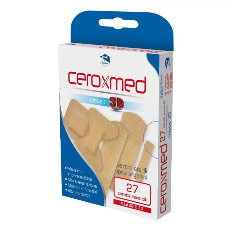 Ceroxmed Cerotti Classic Assortiti 27 Pezzi, Protezione Ferite