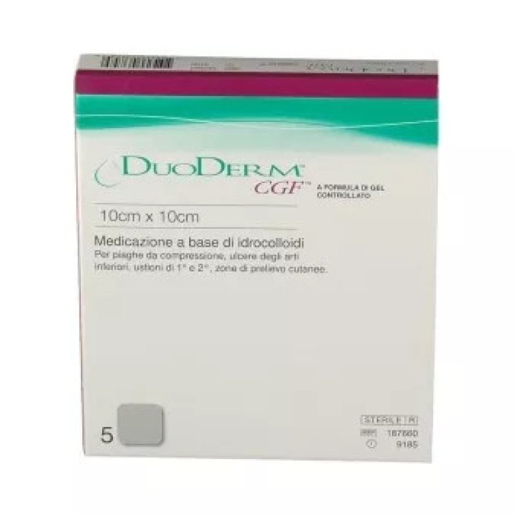 Convatec Italia Duoderm Medicazione Idrocolloidale Sterile 10x10 cm, 5 Pezzi Convatec Italia Duoderm Medicazione Idrocolloidale Sterile 10x10 cm, 5 Pezzi