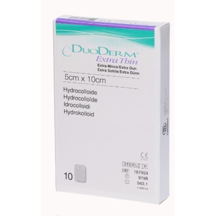 Convatec DuoDERM Extra Sottile Medicazione Sterile per Lesioni 10x5cm