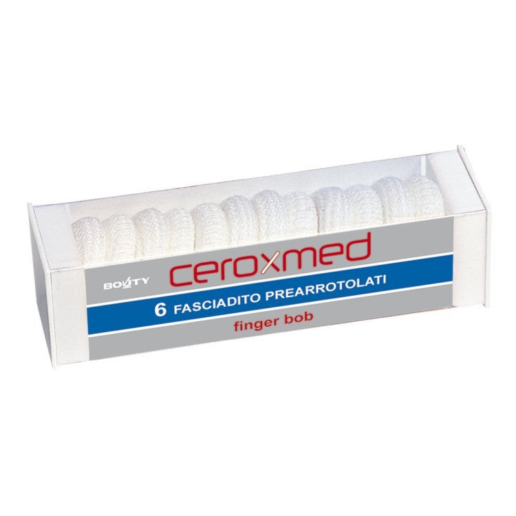 Ceroxmed Finger Bob Fasciadito Bianco per Medicazione Dita 6 Pezzi