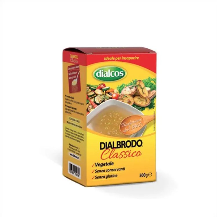 Dialbrodo Classico Preparato Granulare Vegetale per Brodo e Minestre 500g