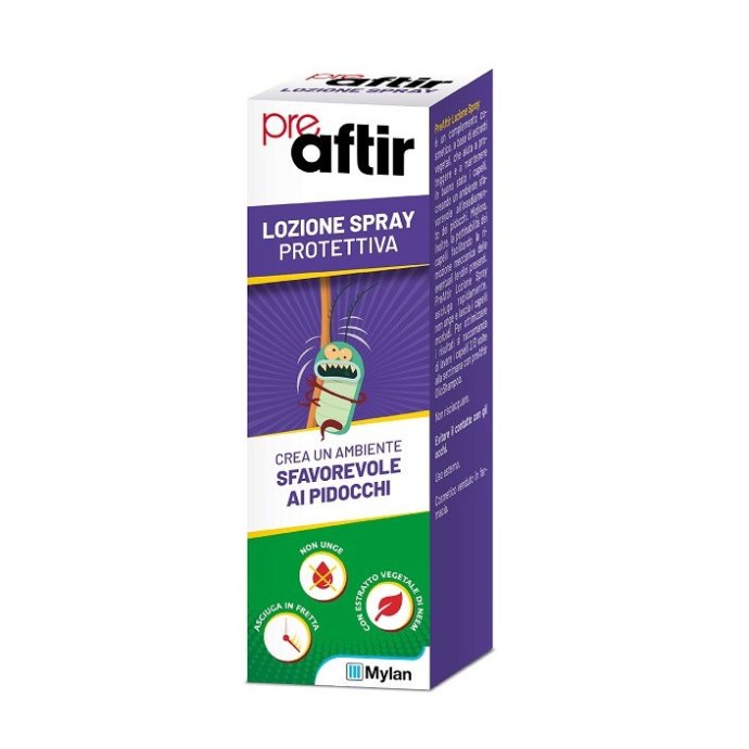 PreAftir Lozione Spray Protettiva Antipediculosi 100 ml PreAftir Lozione Spray Protettiva Antipediculosi 100 ml
