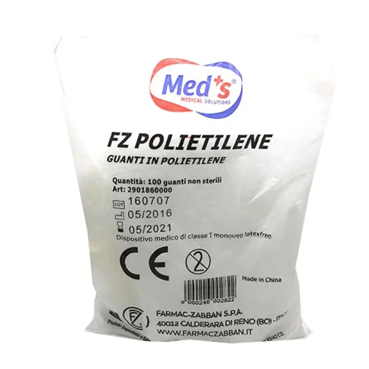 Meds Guanto Pet Monouso 100 Pezzi