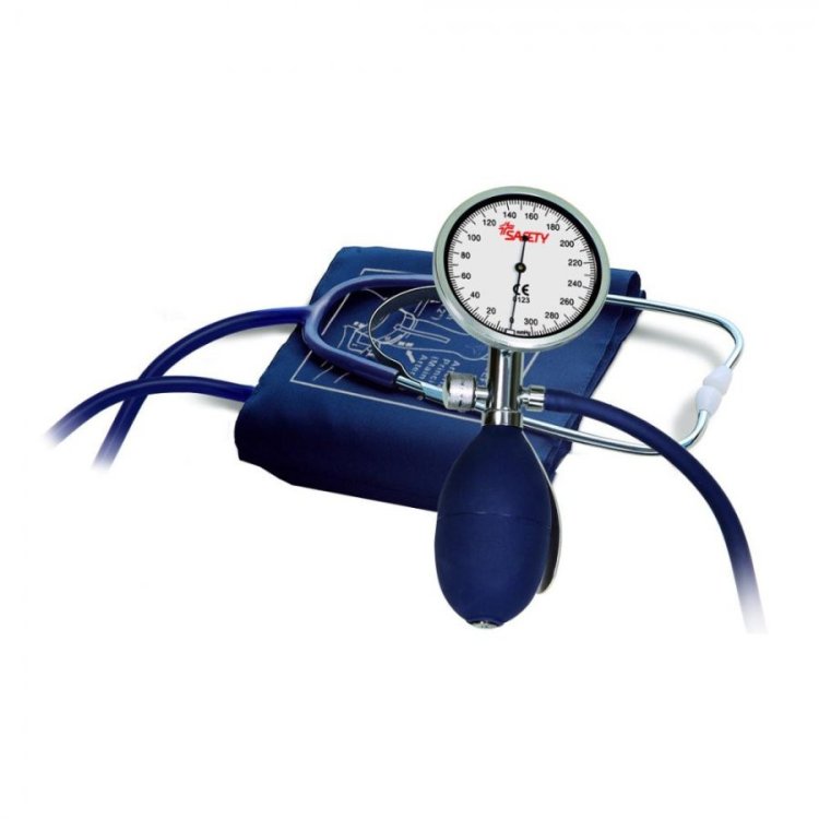 Safety Family Sfigmomanometro con Fonendoscopio per Auto Misurazione Safety Family Sfigmomanometro con Fonendoscopio per Auto Misurazione