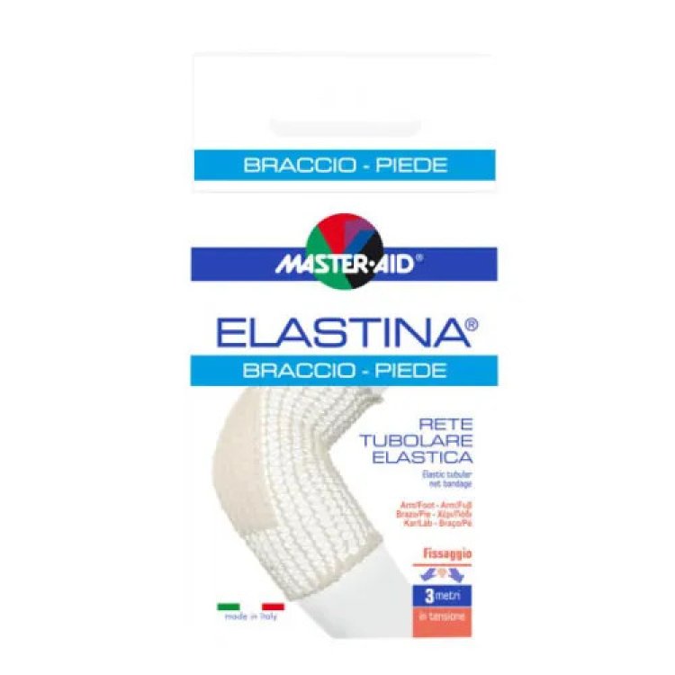 Master Aid Elastina Rete Tubolare Elastica Ipoallergenica per Braccio Piede 3 Metri