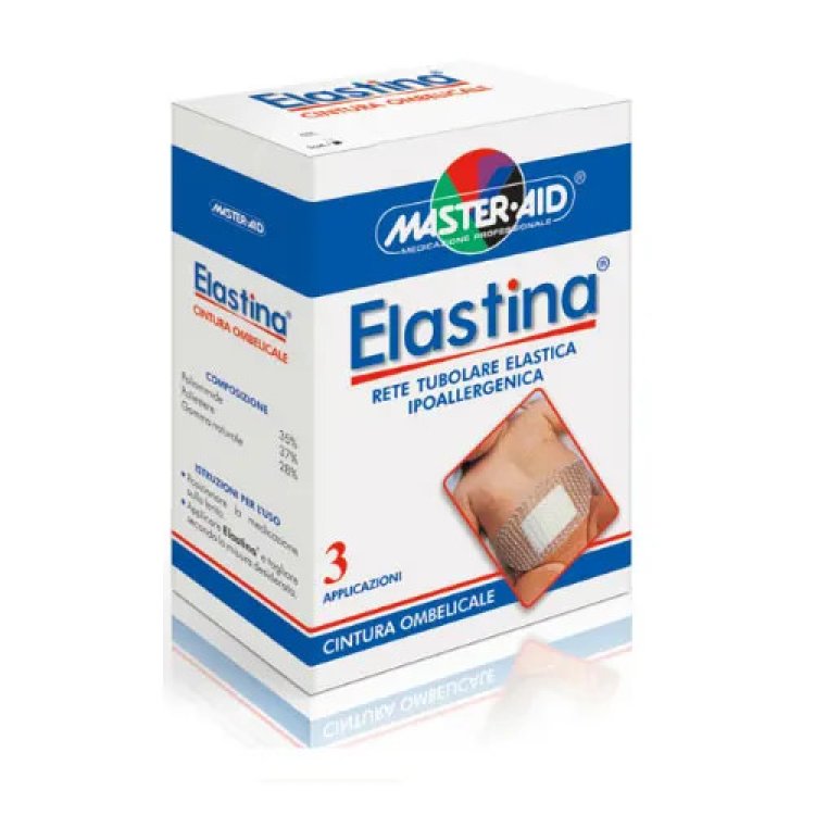 Master Aid Elastina Cintura Ombelicale Rete Tubolare da 3 Pezzi