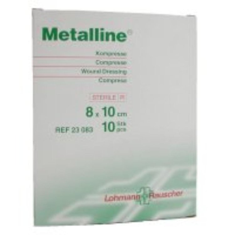 Metalline Compresse Medicazione 8x10cm Per Lesioni - 10 Pezzi