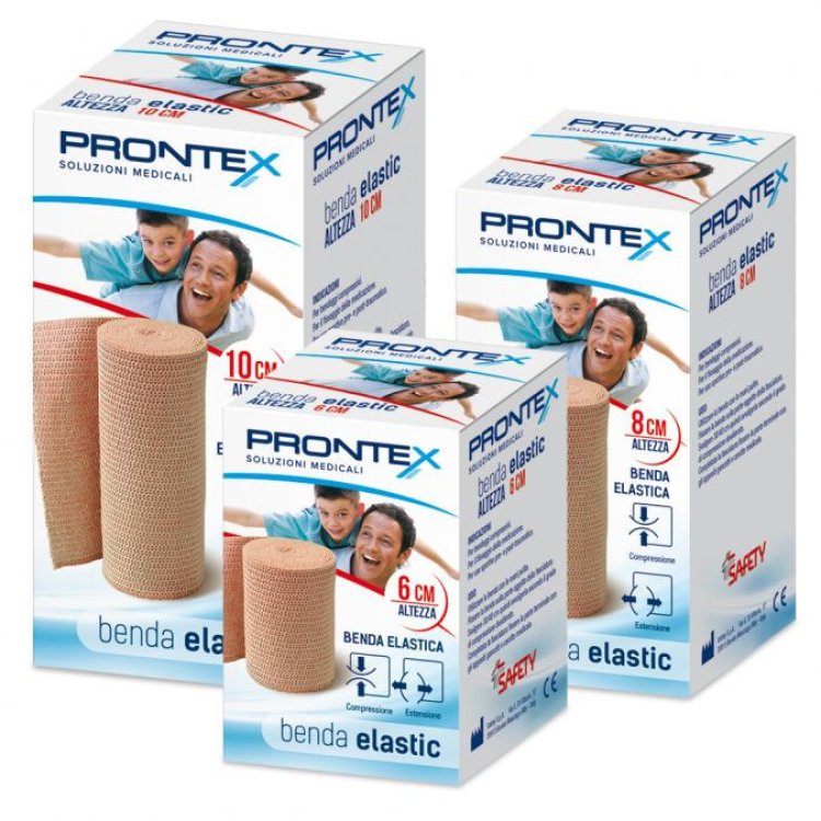 Prontex Benda Elastica 10cm x 4m per Bendaggi Compressivi