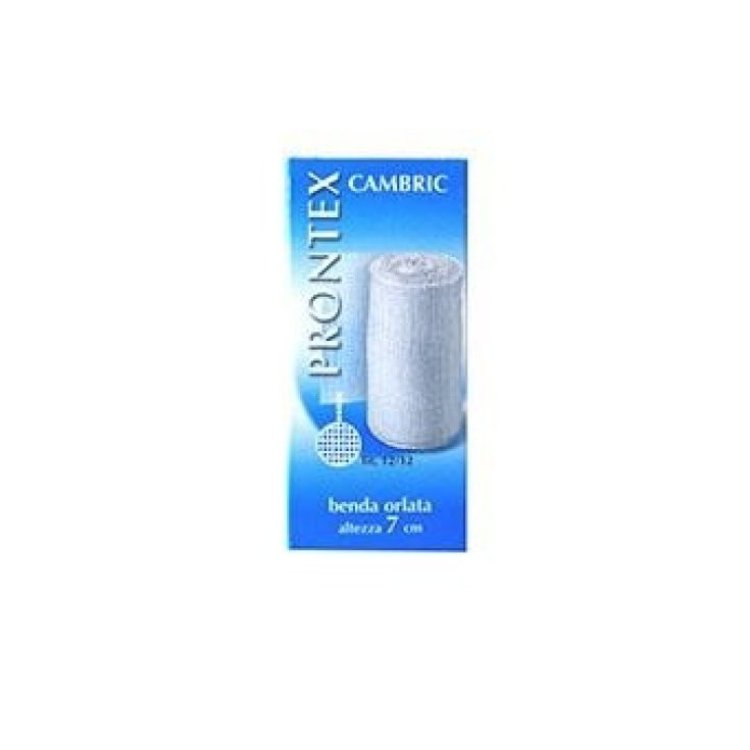 Prontex Benda Cambric 5cm x 4m Benda Orlata Cotone Puro per Medicazioni