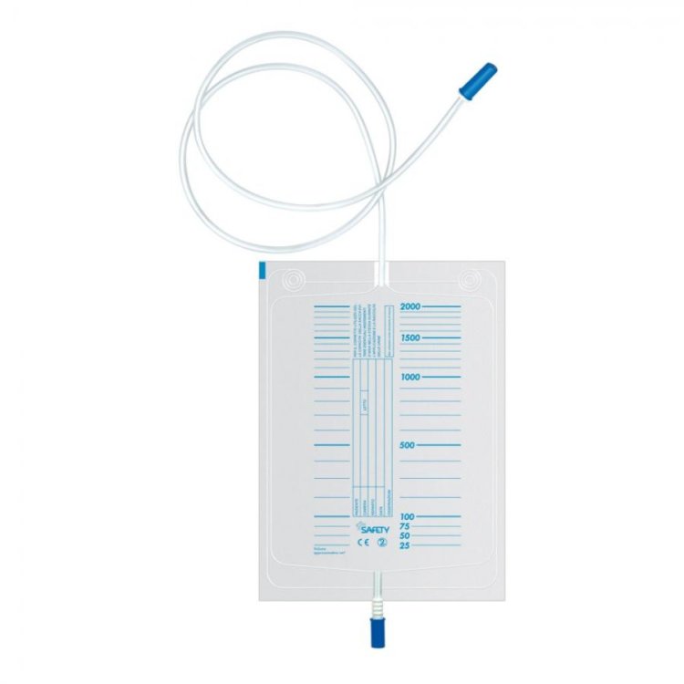 Safety Sacca Urina da Letto con Scarico Tubo 130 cm